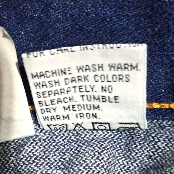 Vintage 1980 Britannia Jeans Size 18 High Rise Waisted Indigo Blue Denim - Picture 9 of 10